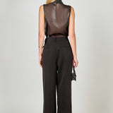 Organza Sleeveless Top