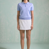 Collared Short Sleeve Sweater