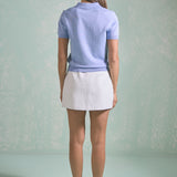Collared Short Sleeve Sweater