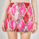 Sequins Mini Skirt