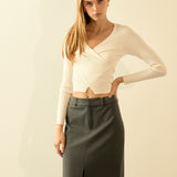 Front Slit Maxi Skirt