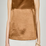 Satin Velvet Square Neck Long Top