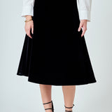 Velvet Circle Midi Skirt