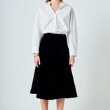 Velvet Circle Midi Skirt