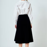 Velvet Circle Midi Skirt