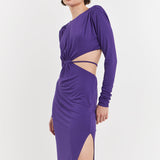 Long Sleeve Open-Back Maxi Dress - Final sale