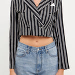 GREY LAB - Striped Jacket w/ Pocket - JACKETS available at Objectrare