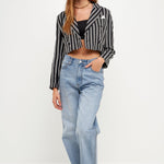 GREY LAB - Striped Jacket w/ Pocket - JACKETS available at Objectrare