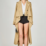 High Low Trench Coat