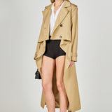 High Low Trench Coat