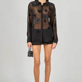 Floral Detail Shirt Blouse