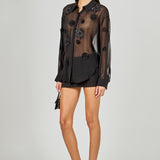 Floral Detail Shirt Blouse