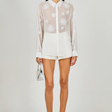 Floral Detail Shirt Blouse