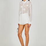 Floral Detail Shirt Blouse