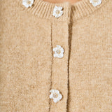 Floral Button Knit Cardigan