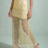 Sequin Mesh Maxi Skirt