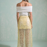 Sequin Mesh Maxi Skirt