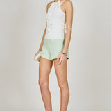 Flower Detail Halter Top