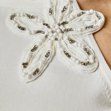 Flower Detail Halter Top