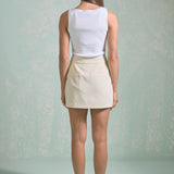 Flower Trim Detail Sleeveless Top