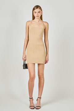 Fitted Knit Mini Dress