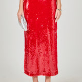 Sequins Midi Skirt