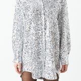 Sequin Shirt Dress