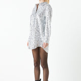 Sequin Shirt Dress