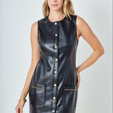 PU Chain Dress