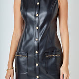 PU Chain Dress
