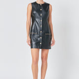PU Chain Dress
