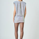 Sequin Sleeveless Mini Dress