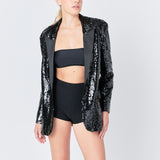 Sequin Oversized Jacket