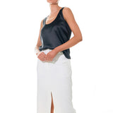Satin Sleeveless Top