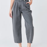 Silver Straight Pants