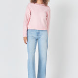 Rhinestone Knit Top