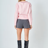 Rhinestone Knit Top