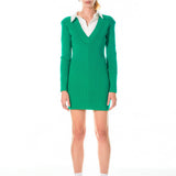 Power Shoulder Mini Knit Dress