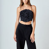 Organza Flower Top
