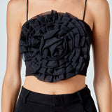 Organza Flower Top
