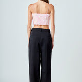 Sequin Feather Sleeveless Top