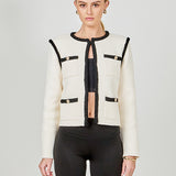 Kelly Long Sleeve Braided Knit Jacket