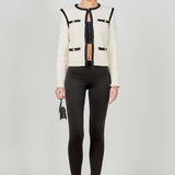 Kelly Long Sleeve Braided Knit Jacket