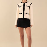 Kelly Long Sleeve Braided Knit Jacket