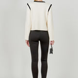 Kelly Long Sleeve Braided Knit Jacket