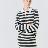 Stripe Collar Sweatshirt