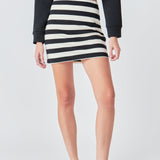 Stripe Terry Skirt