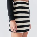 Stripe Terry Skirt