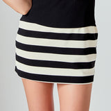 Stripe Terry Skirt