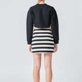 Stripe Terry Skirt